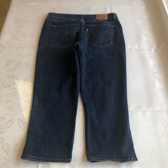 Levi’s Jeans Denim Capri Women’s Size 10 Blue Classic Pants Elastic Waist Cargo - Picture 6 of 16